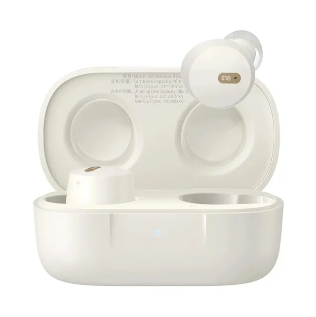 Baseus Headphones In Ear Beans TWS Bowie E18 White