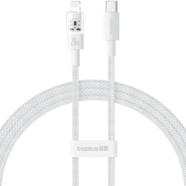 Baseus Cable Lightning to USB-C Gem Series 2.0m 20W White