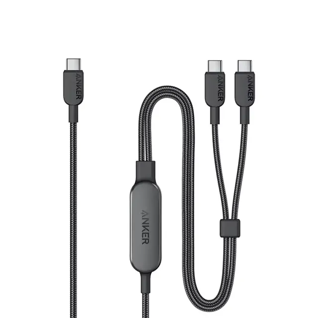 Anker Mobile Cable 2-in-1 USB-C to USB-C Cable 140W 1.20m Black 1