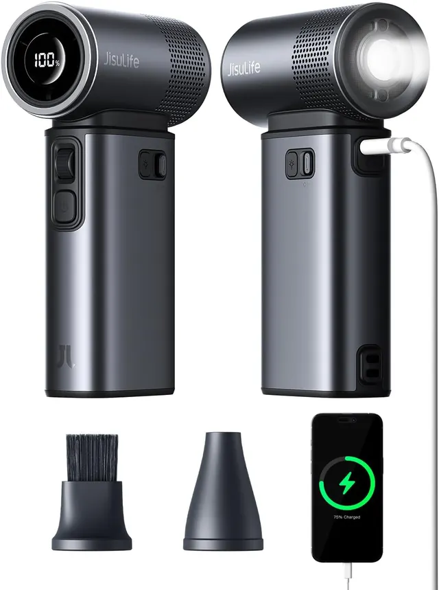 Jisulife Portable Personal Fan with Flashlight & 9000mAh Powerbank ULTRA 2