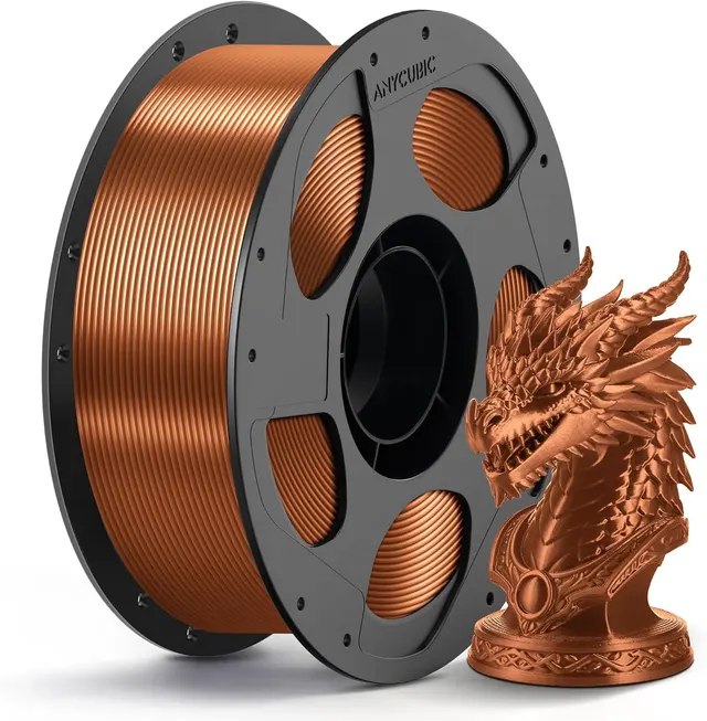 anycubic-pla-silk-filament-copper-1kg-ideal-usage-display-models-figurines-cosplay-armorprops-vases-jewelry-and-decorative-items-where-a-premium-metallic-or-glossy-aesthetic-is-desired