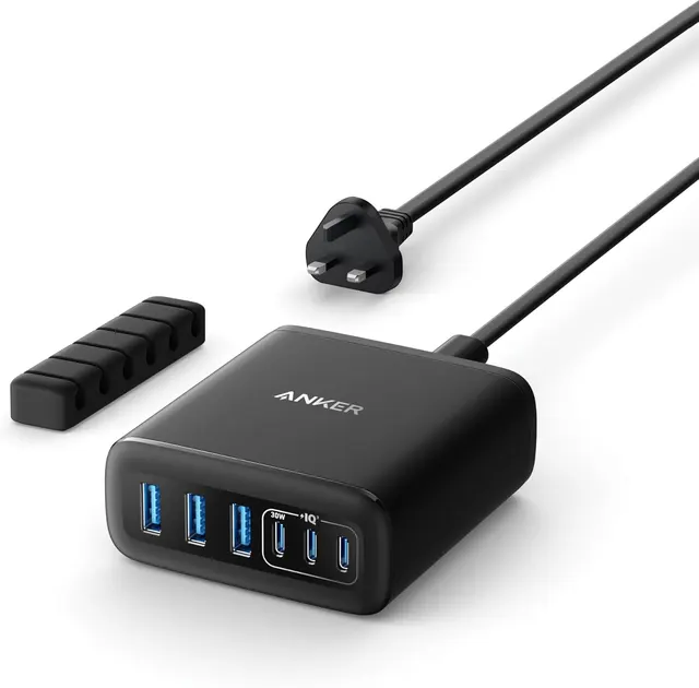 Anker Mobile Charger Desktop 112W 3xUSBC 3xUSBA Black
