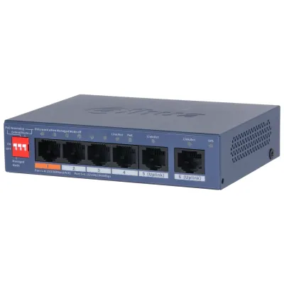 Dahua PoE Cloud Switch 4port +2UP 60W CS4006-4ET2GT-60