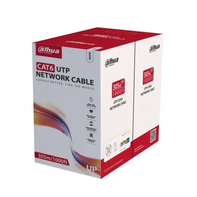 Dahua CAT6 OFC Cable 0.53mm 305m Orange PFM920I-6UN-C