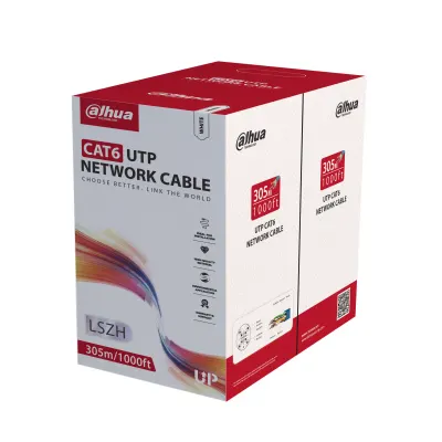 Dahua CAT6 CPR C OFC LSZH Cable 305m 0.53mm White PFM923I-6UN-CC