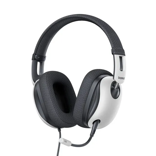 Baseus Headphones Wired Gaming 3.5mm GoPlay 1 Max White