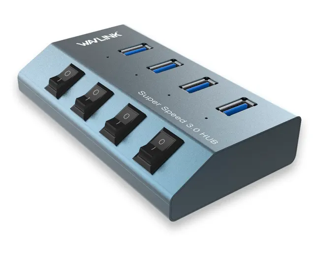 WavLink UH3049 USB3.0 Hub 3port w/Individual Power Switches