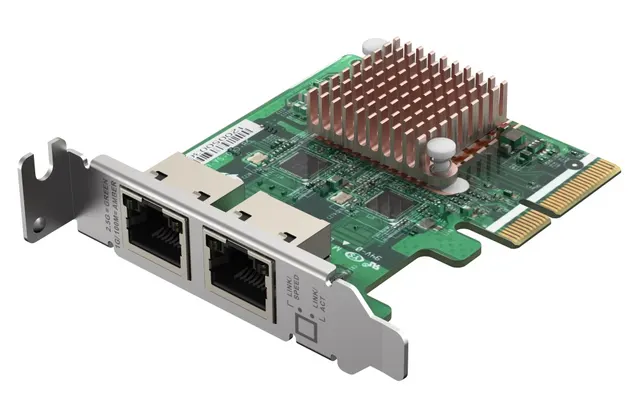 QNAP Dual port 2.5GbE 4-speed Network card QXG-2G2T-I225
