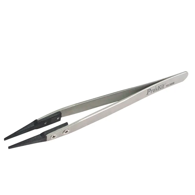 Proskit Tweezers Static Dissipative Soft Tip TZ-300B