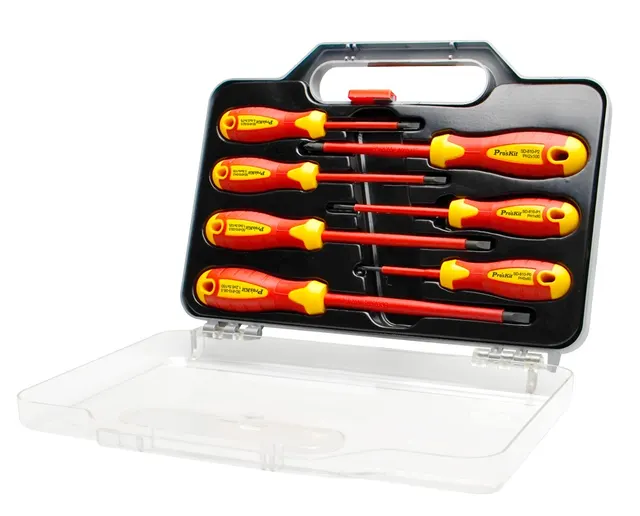 Proskit Screwdriver Insulated VDE Set of 7 pcs SD-8012
