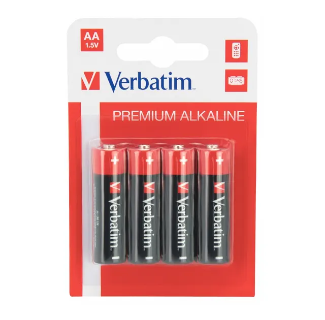Verbatim Alkaline AA 4pcs Batteries