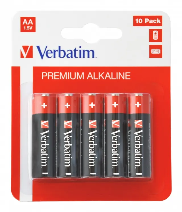 Verbatim Alkaline AA 10pcs Batteries