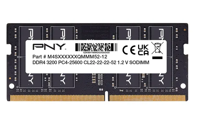 PNY RAM SODIMM DDR4 3200MHz CL22 16GB Notebook Memory