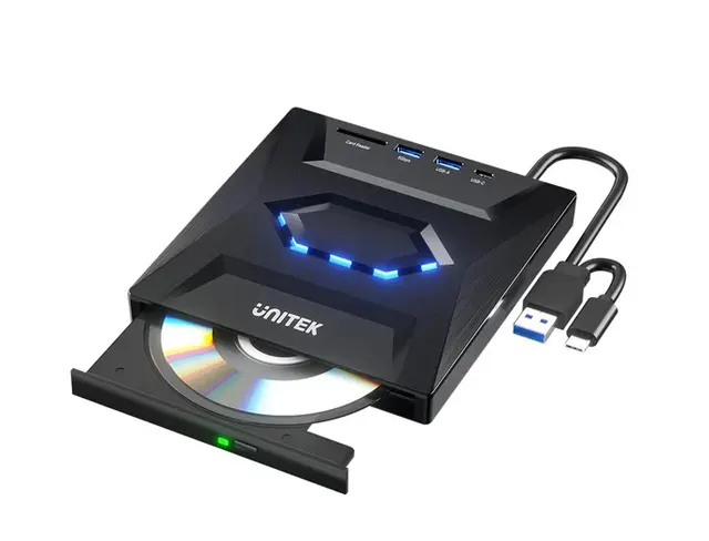 Unitek Optical External Drive & 5in1 USB Hub T1037A