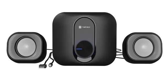 Natec PC Speakers 2.1 USB Powered 3.5mm 11W RMS Black PUG