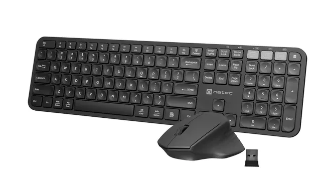 Natec Keyboard & Mouse Wireless Combo BT & 2.4GHz OCTOPUS 2