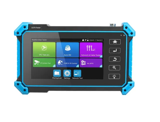Noyafa CCTV & Network Tester with 5.4'' IPS Touchscreen, 4K Video Support, PoE Output & Cable Testing NF-IPC715