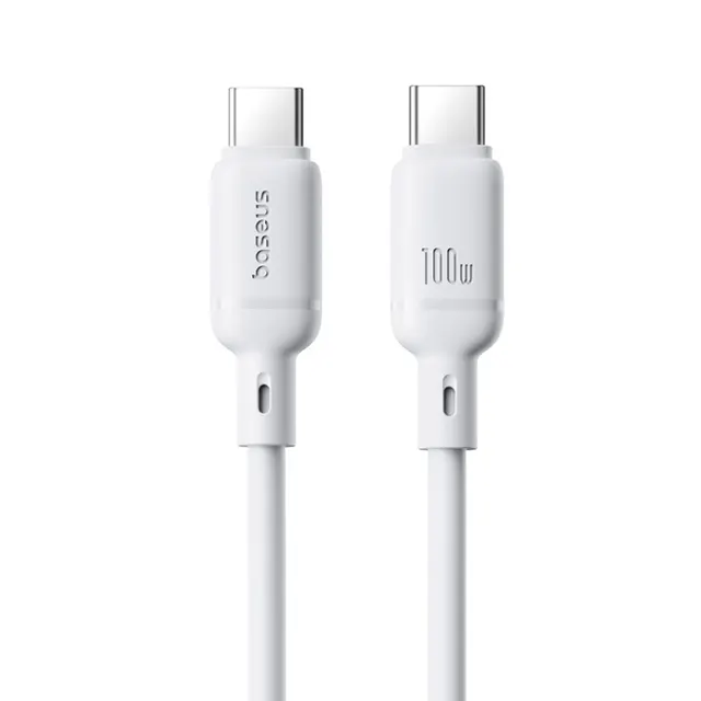 Baseus Cable USB-C to USB-C Silky Series 1.0m 100W White