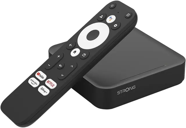 Strong Google TV Smart Box with Dual Band Wi-Fi GoogleCast 4K Android LEAP-S3UK