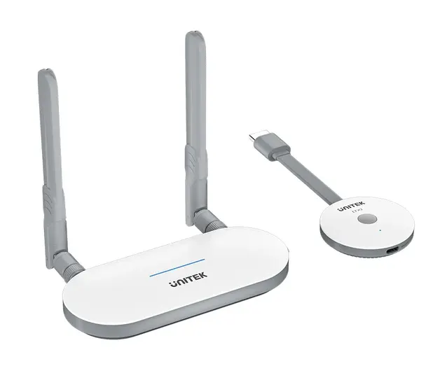 Unitek Wireless HDMI Transmitter & Receiver Kit Up to 50M White V1183A