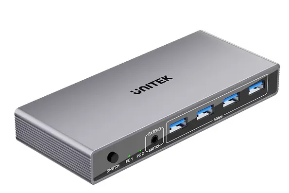 Unitek KVM HDMI Switch 2-1 4K60Hz with 4-Port USB 3.0 V1309A