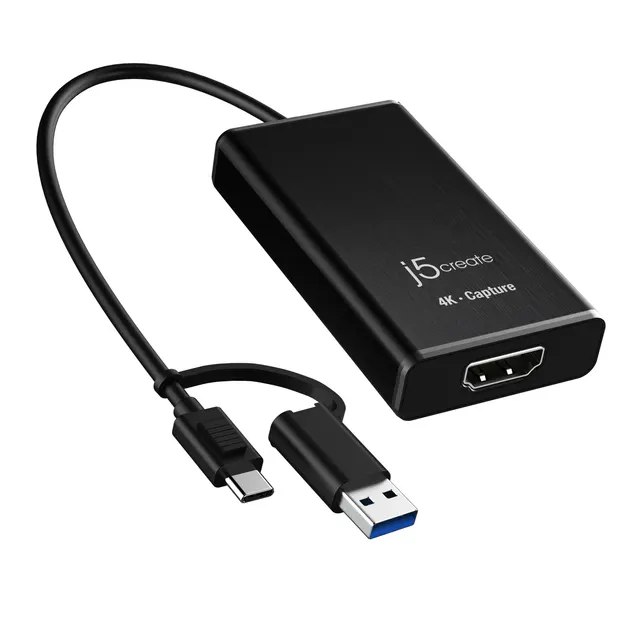j5create Capture Card HDMI to USB-C/A 2K Windows/Android JVA11