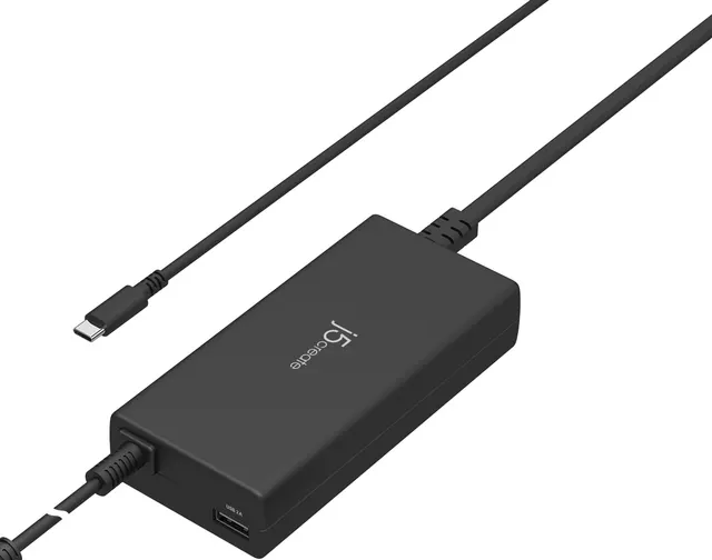 j5create Charger Laptop 100W USB-C with USB-A Port UK JUP2290C-FN