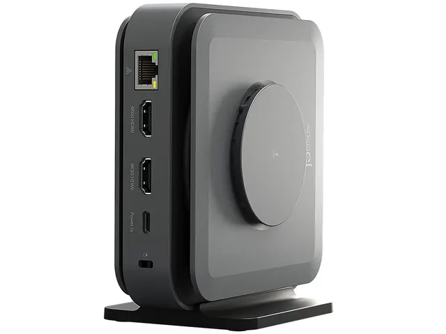 j5create Dock USB-C Dual Display 4K MST MacBookM3 HDMI/RJ45/SD/USB/PD + Wireless Charger + 140W PSU UK JCD3199P