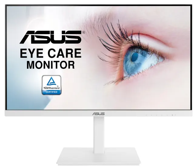 ASUS Monitor EyeCare 27'' FHD 75Hz Ergonomic USB Hub Speakers Frameless White VA27DQSB-W