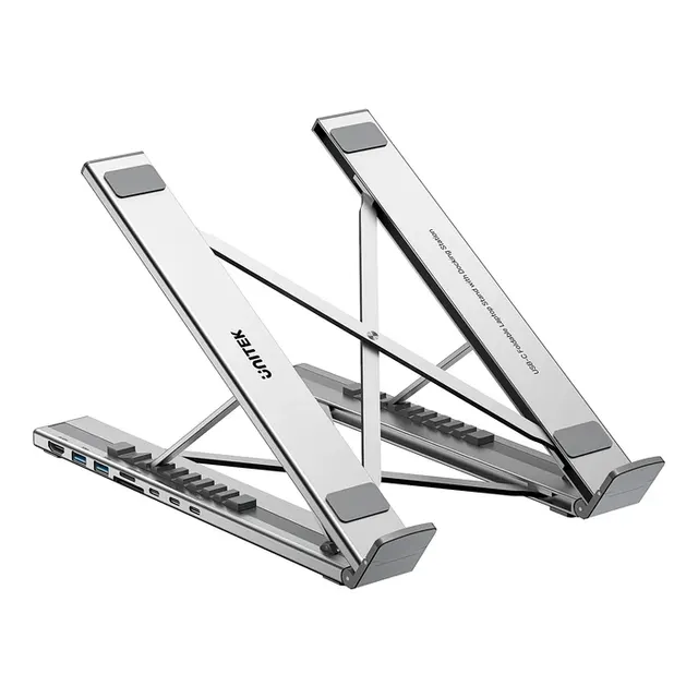 Unitek Stand for Laptop Foldable w/Hub 2xUSBA/1xC/HDMI/SD/PD100W D1137A