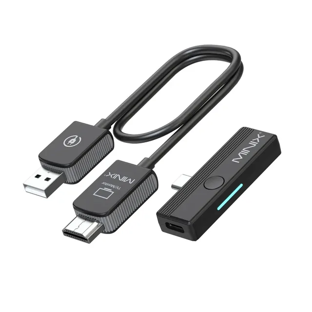 MINIX Wireless Display Adapter USB-C to HDMI 1080p with Phone Charging C1 Plus