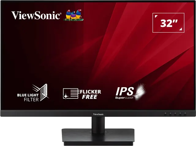 Viewsonic Monitor VA 32" 2K IPS 75Hz HDR10 with Dual HDMI/DisplayPort & Speakers VA3209-2K-MHD