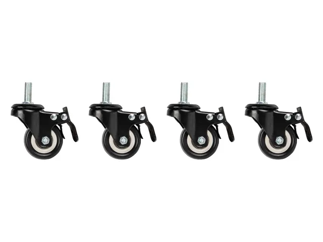 Lanberg Wall Rack Castors with Thread & Brakes for Lanberg Racks (Set of 4)