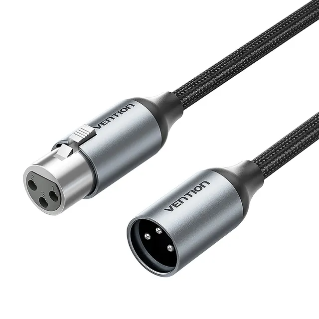Vention AUDIO XLR M-F Cable Braided-Metal 5.0m BKHHJ