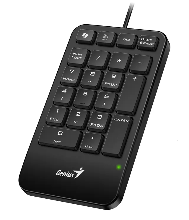 Genius Keyboard Numeric Pad Wired AI w/Palm Rest USB-A NumPad 125