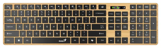 Genius Keyboard Wireless & BT AI Hot Keys Nordic Pine Style SlimStar 7250BT