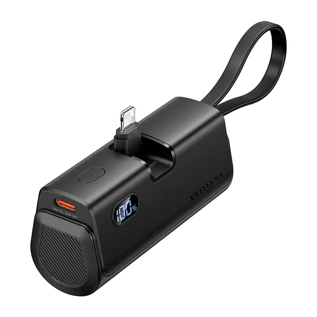 Vention Powerbank 4800mAh 22.5W Foldable Lightning Black FHRB0