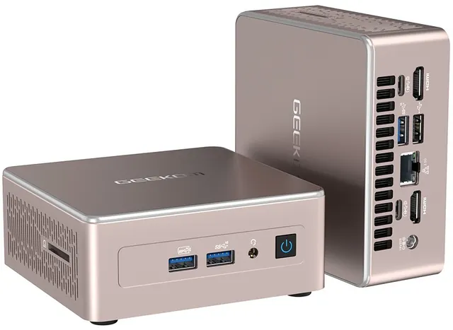 GEEKOM A5 Mini PC AMD Ryzen7 5825U 16GB DDR4, 512GB NVMe, 2.5GbE, HDMI/USB-C, Win11 Pro