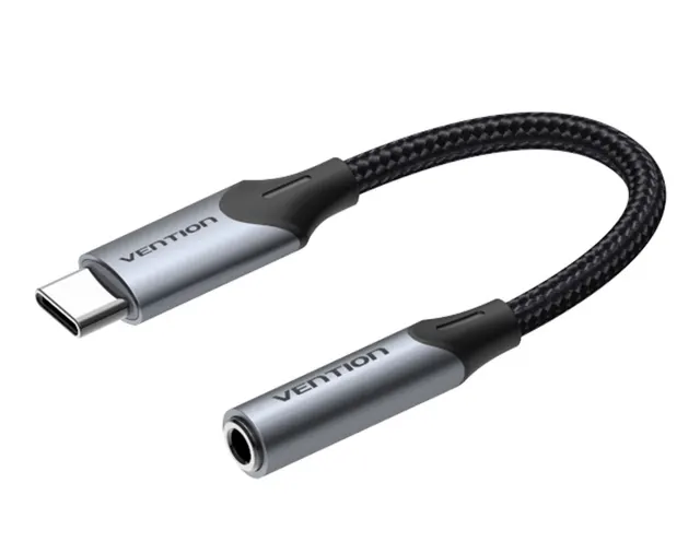 Vention AUDIO CONVERTER USB-C to 3.5mm Female Adaptor Braided 0.1m BGJHA