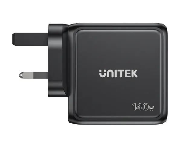 Unitek Charge Wall GaN 140W USBCx3 USBAx1 UK P1132 Black