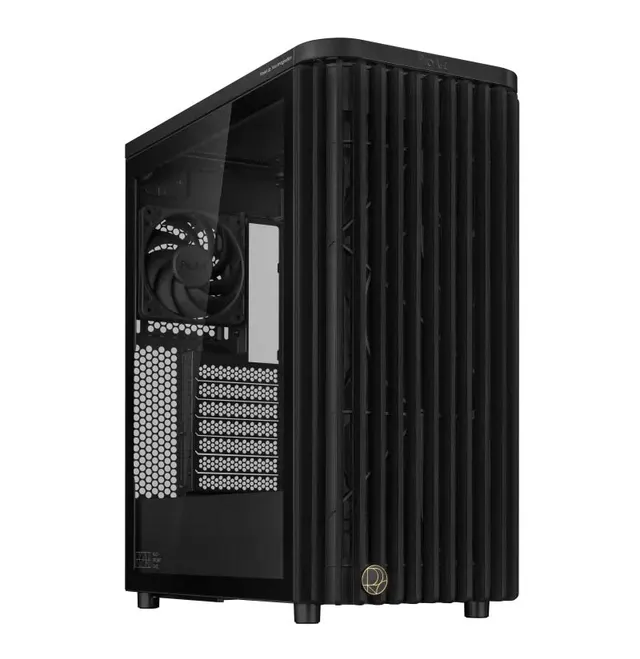 ASUS PC Case ProArt ATX Ash Wood Front Panel Tempered Glass Side Panel 3x Pre-Installed Fans Type-C PA401 Wood Edition Black TG