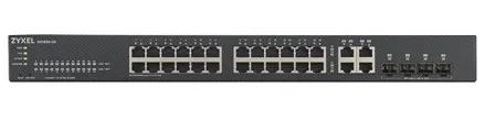 Zyxel Switch Gigabit Ethernet Cloud Managed 24-Port + 4RJ45/SFP Combo R/M GS1920-24V2 UK