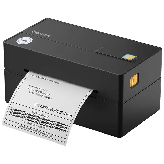 Inatech Label Barcode Printer Thermal Bluetooth & USB PR40 Black