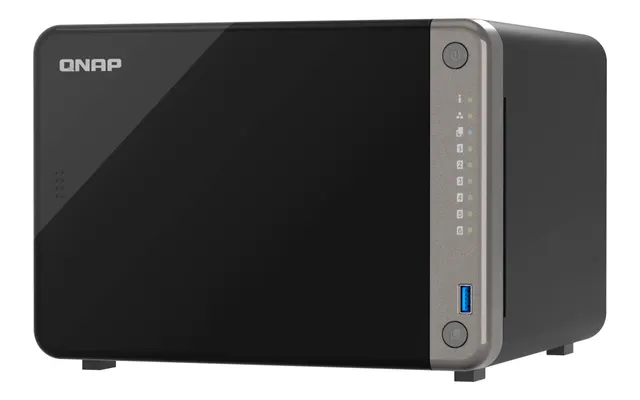 QNAP NAS 6-Bay Tower Intel Eight-Core, 8GB RAM, NPU, PCIe Slot, SSD Caching, 2.5GbE & HDMI TS-AI642-8G