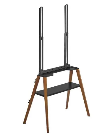 Brateck TV Floorstand 40x40 1.25m 40kg Black/Walnut FS36-44F-02