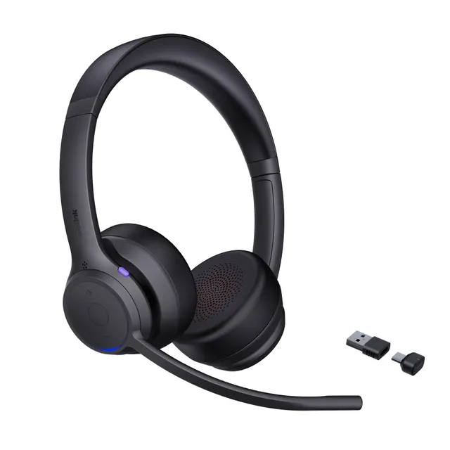 Yealink Headset Wireless Bluetooth 2-Mic NC with BT51C Dongle ZenOffice32 Dual USB-C/A