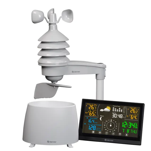Denver HOME Weather Station with Wireless Wind and Rain Sensor WS-650