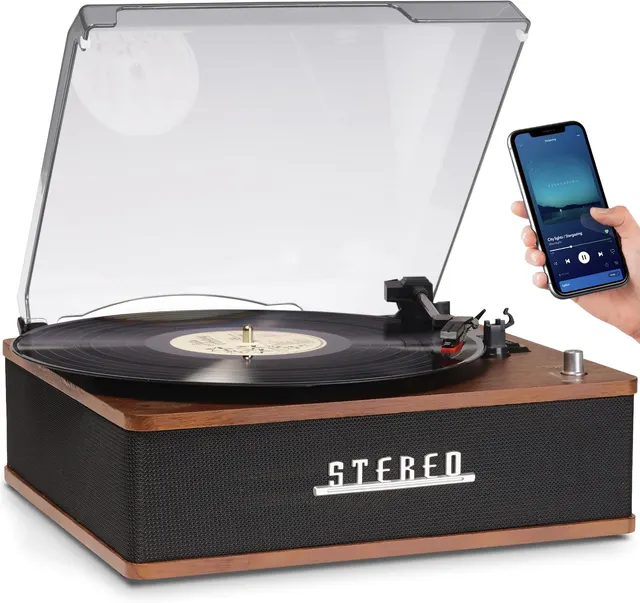 Denver AUDIO Turntable with Built-in Speakers & Bluetooth VPB-262