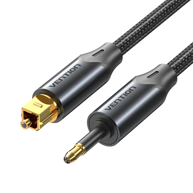 Vention AUDIO Optical Cable Toslink to Mini Toslink Aluminum 2.0m BKCBH