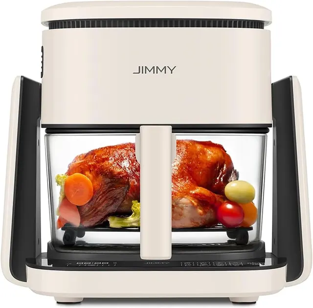 Jimmy Multifunctional Air Fryer AF3 ,1100W, Air fry pot capacity 4L,Fry pan capacity 1L ,Air Fry, Grill, Pan Fry,Roaste etc.